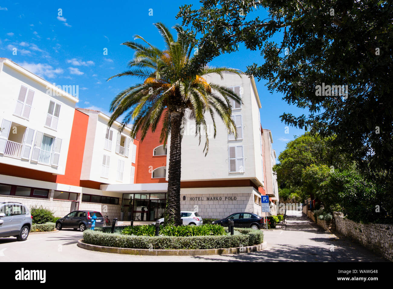 Hotel Marco Polo, Korcula town, Korcula island, Dalmatia, Croatia Stock  Photo - Alamy