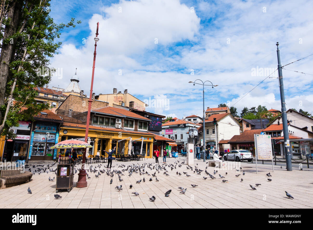 Sebilj, Pigeon Square, Bascarsija, Sarajevo, Bosnia and Herzegovina Stock Photo