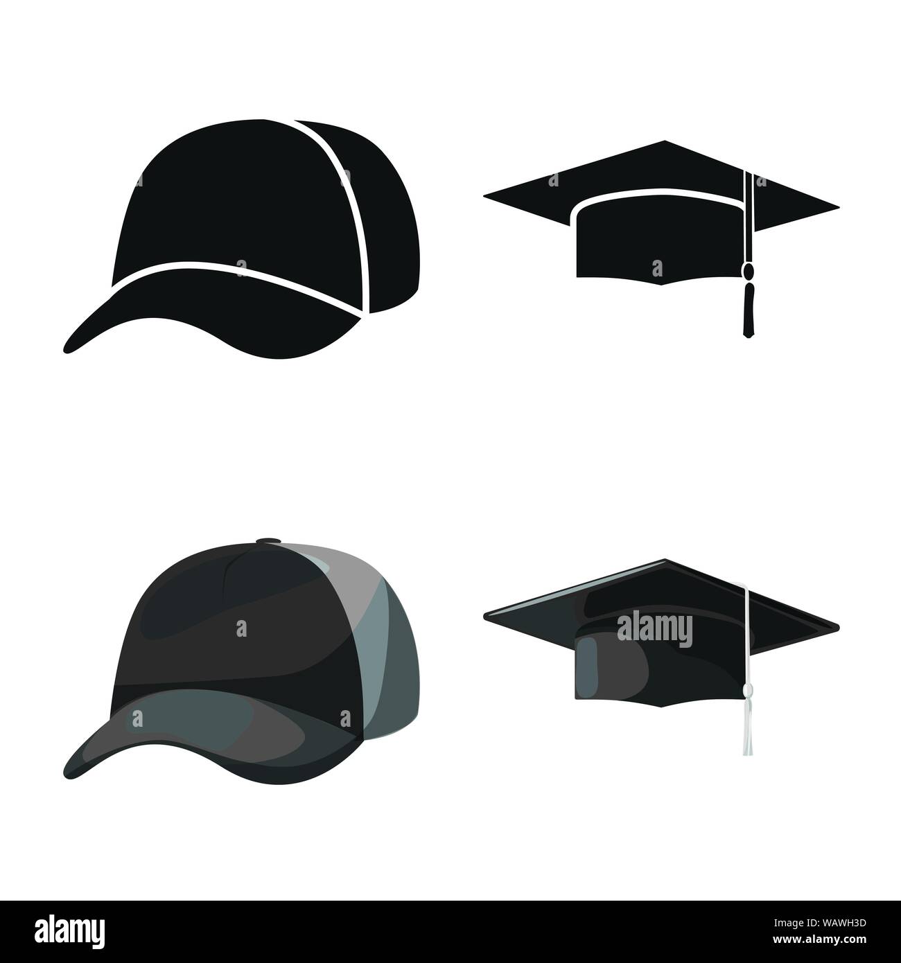Vector design of clothing and cap logo 