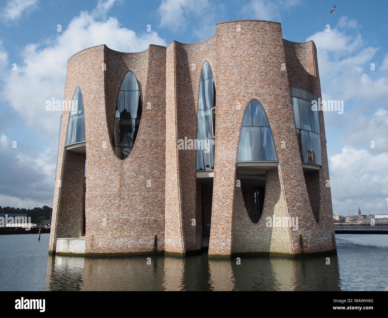 Fjordenhus (by Olafur Eliasson) in Vejle Harbour, Denmark Stock Photo -  Alamy
