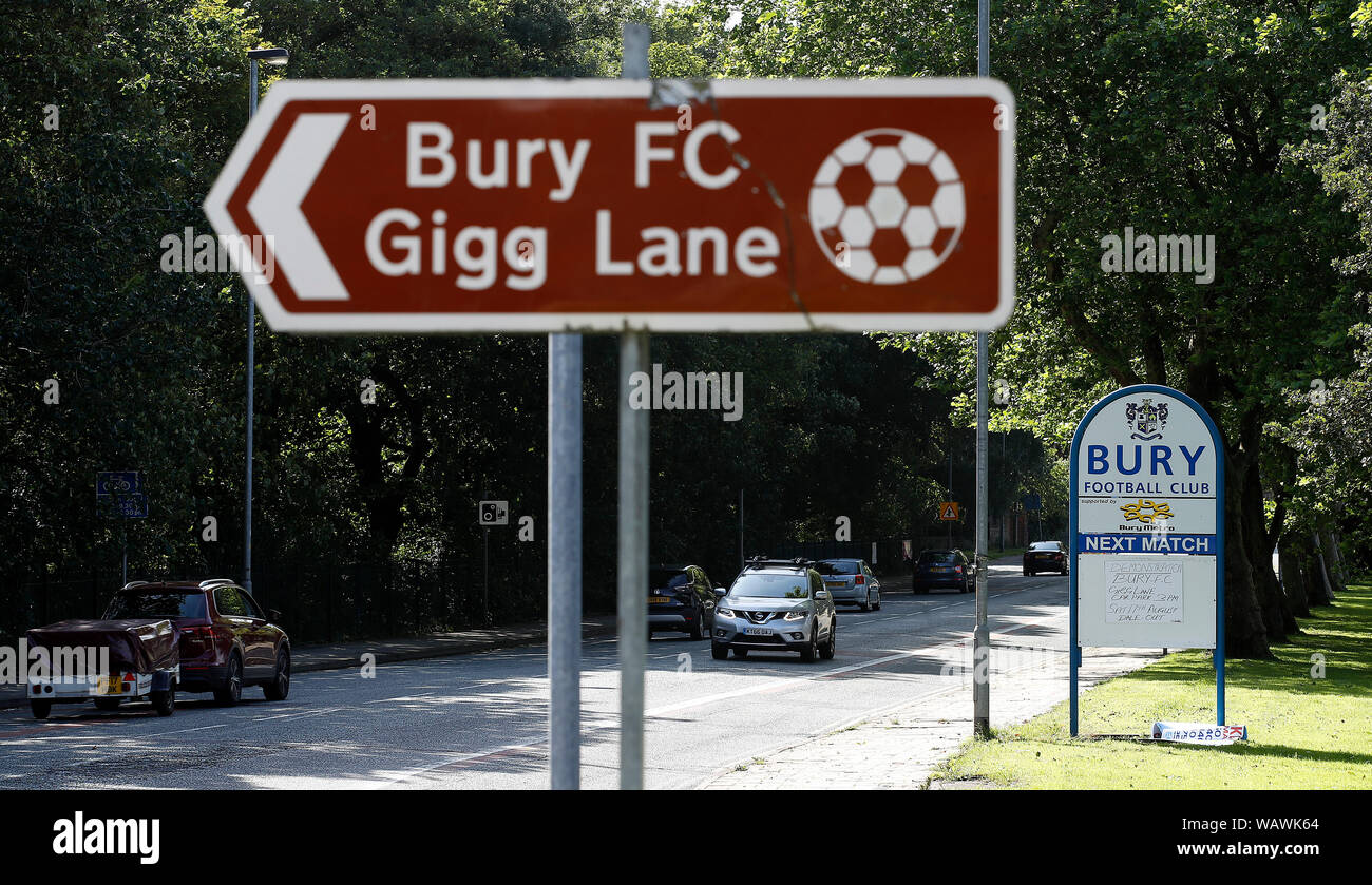 bury fc Gigg lane metal Street Sign 2 Sizes Available football ground