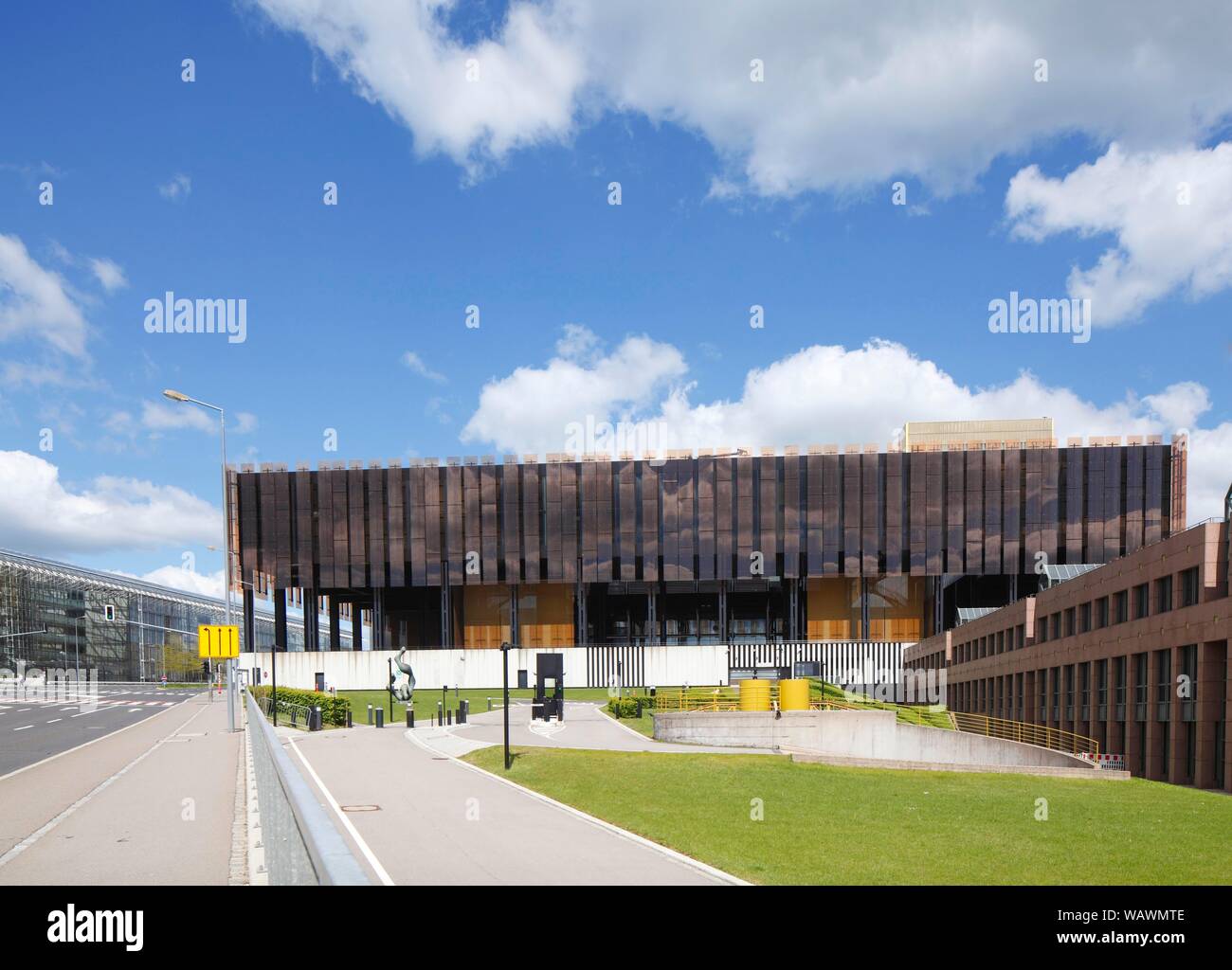 European Court of Justice, EU Building, Kirchberg Centre, Luxembourg City, Luxembourg Stock Photo