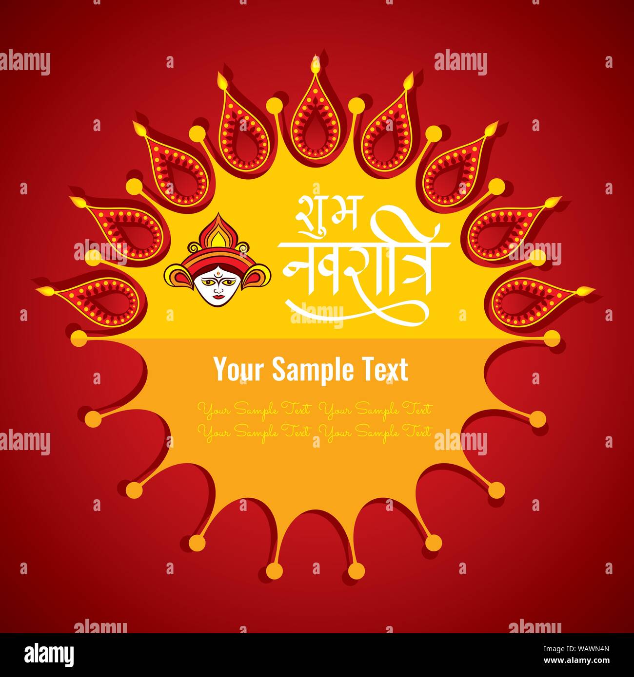 Indian Religion Navratri Festival Or Durga Puja Festival Sale