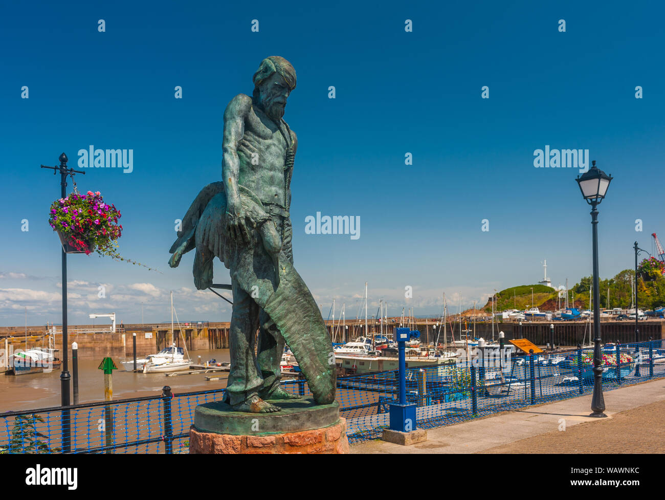 The Ancient Mariner.This statue was sculpted by Alan B Herrior of