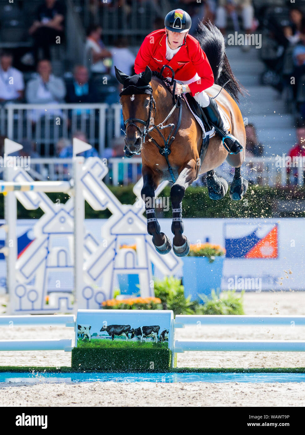 Euro Equestrian Rider Rotterdam, Netherlands. 22nd Aug, 2019. European championship ...