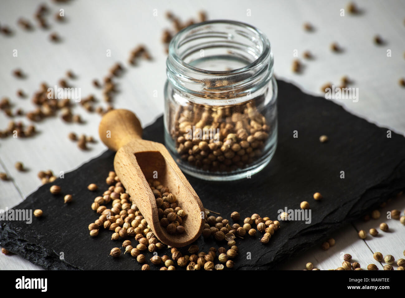 cilantro coriander seeds spice Stock Photo Alamy