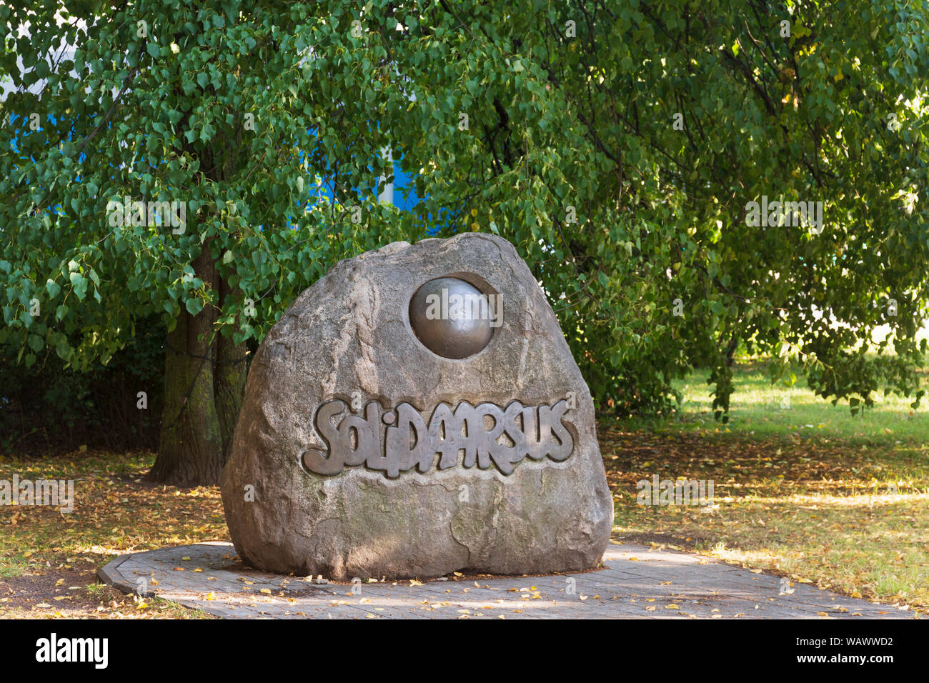 Monument of Solidarity in Tallinn Estonia Stock Photo