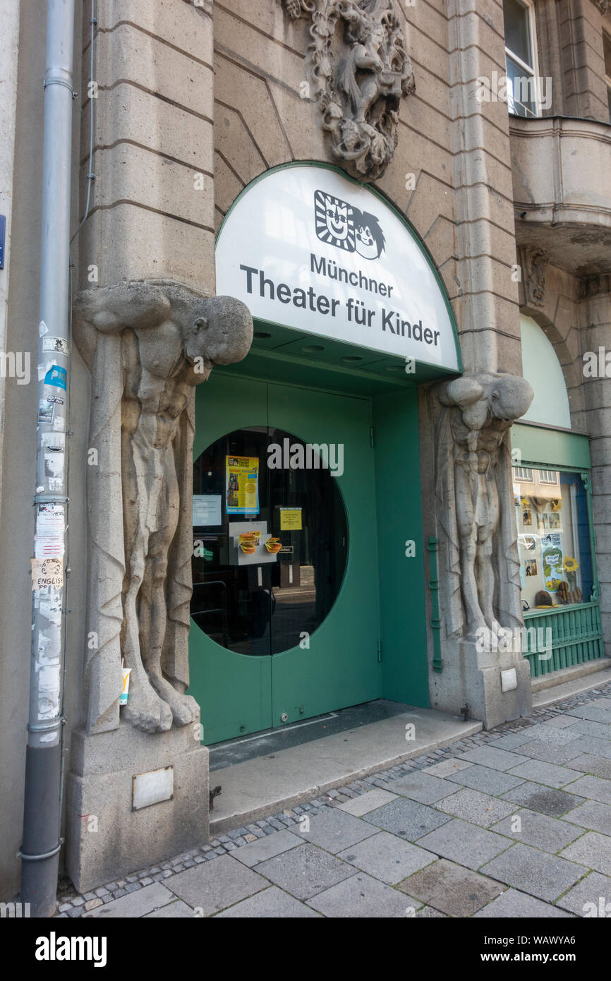 The Münchner Theater für Kinder (Munich Children Theater) is a theatre located in Munich, Bavaria, Germany. Stock Photo