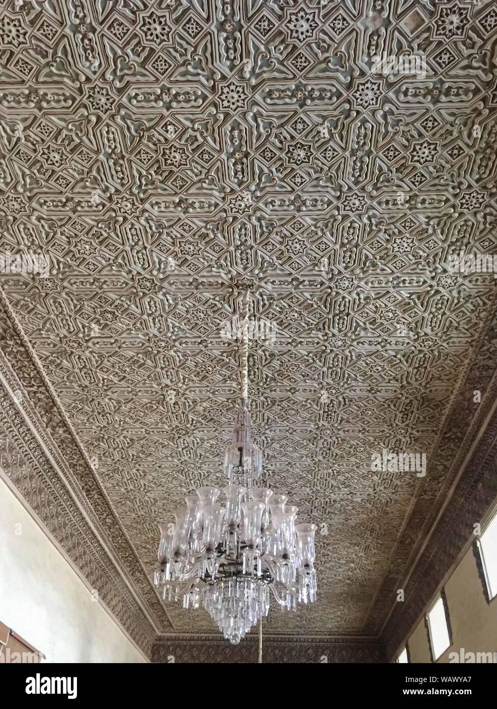 JULY 9, 2019-HYDERABAD INDIA : Detail interior design for the ceiling ...