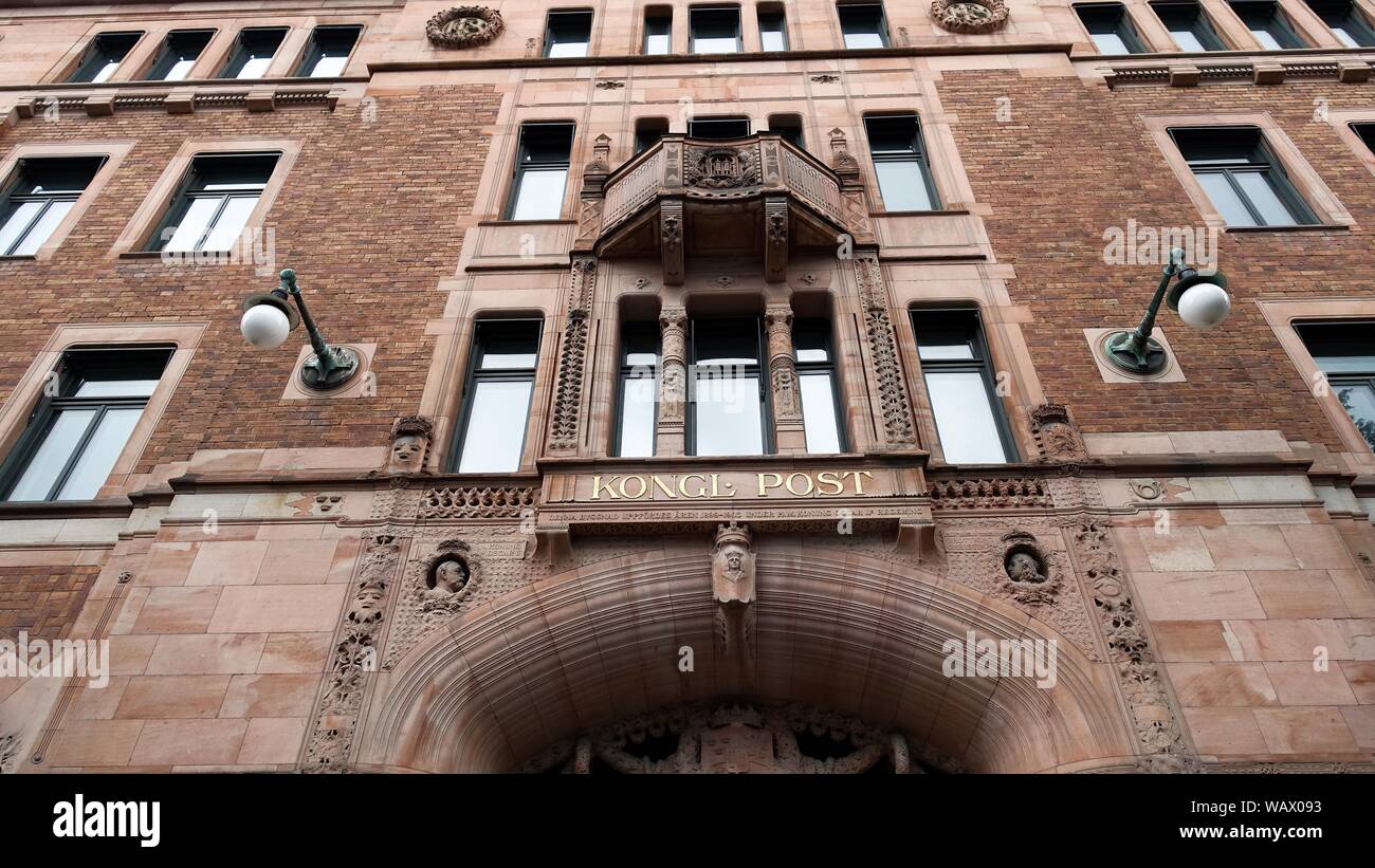 The old Royal Post Office building in central Stockholm, Sweden, Europe. August 21, 2019 Stock Photo