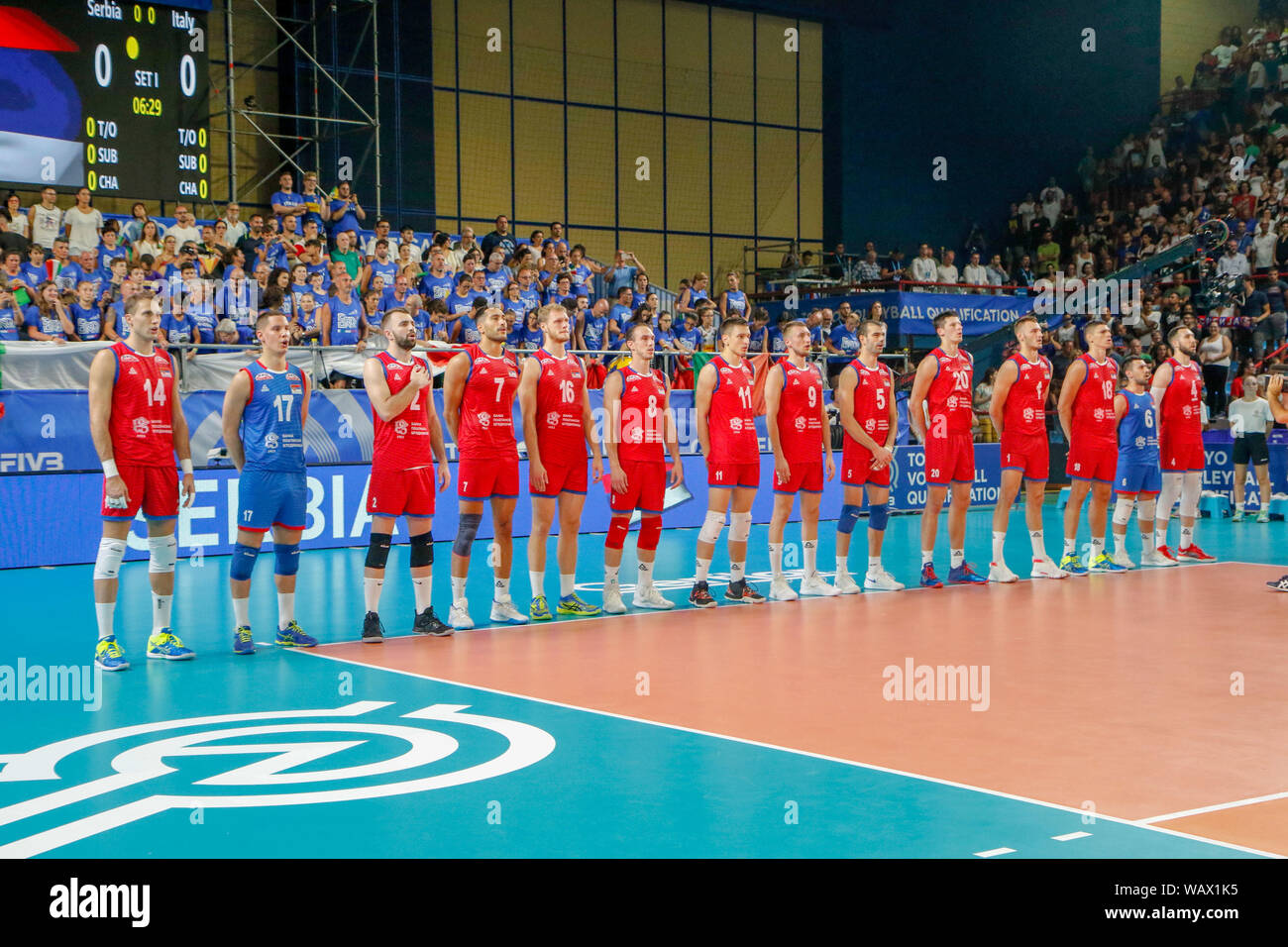 Nazionale Serba during Torneo Maschile di qualificazione a Tokyo 2020