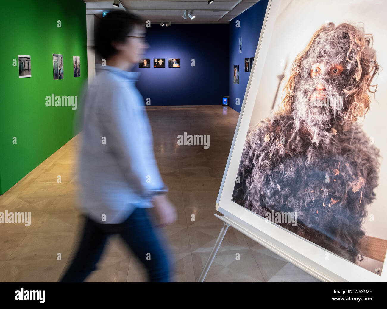 Berlin Germany 22nd Aug 2019 A Woman Passes A Picture By The