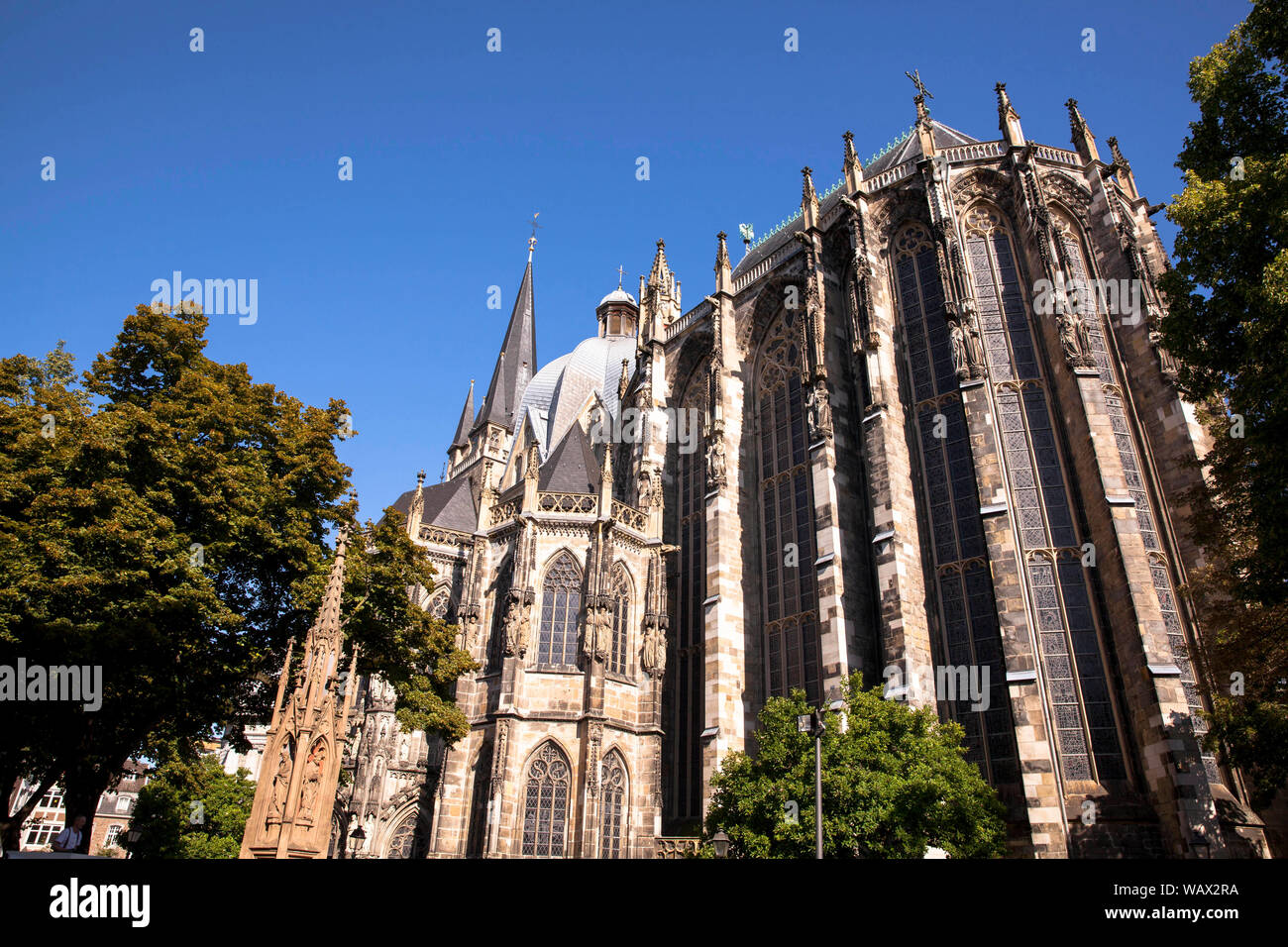the cathedral in Aachen, North Rhine-Westphalia, Germany.  der Dom, Aachen, Nordrhein-Westfalen, Deutschland. Stock Photo