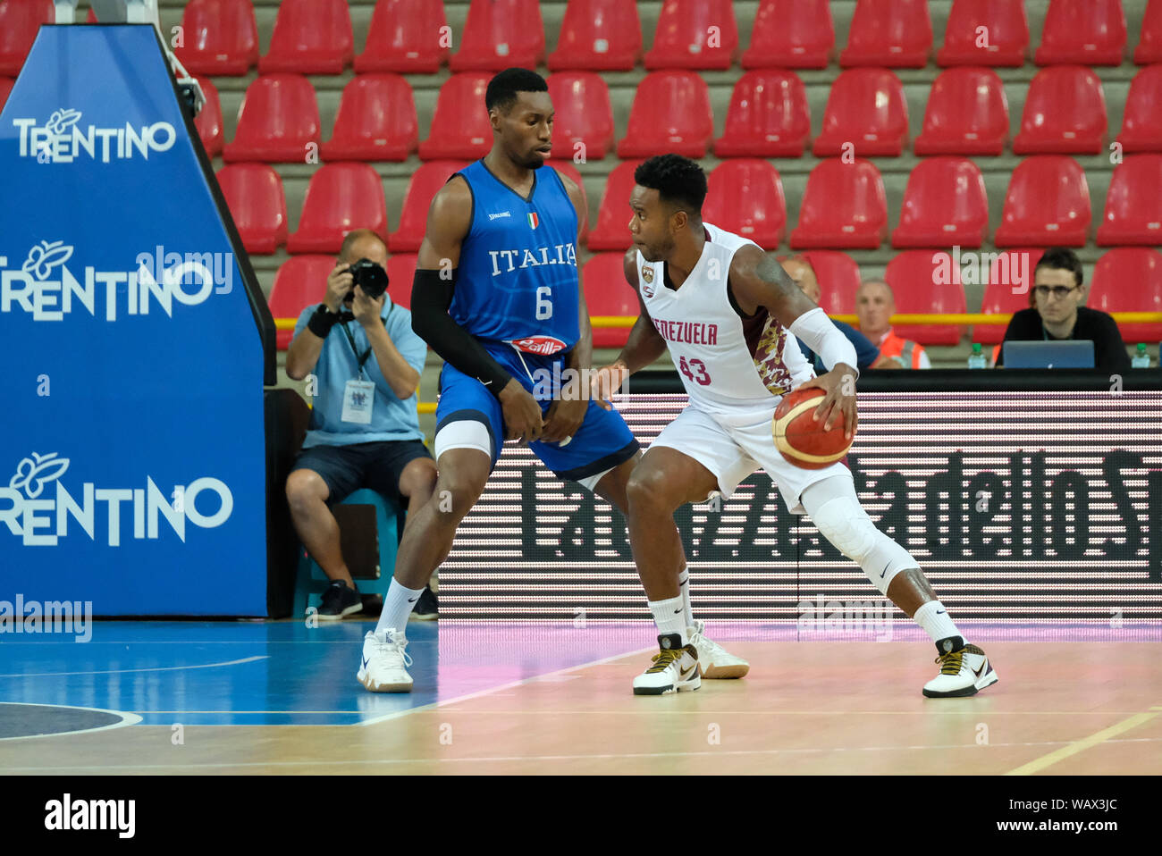 PAUL BILIGHA - NESTOR COLMENARES during Verona Basketball Cup - Italia vs  Venezuela, Verona, Italy, 10 Aug 2019, Basket Nazionale Italiana di Basket  Stock Photo - Alamy