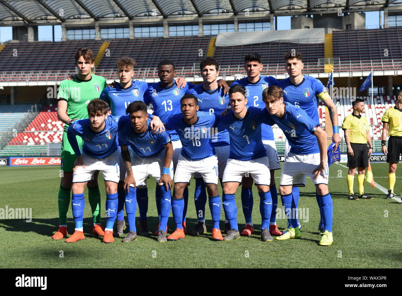 Italia under 19 during ITALIA U19 VS BELGIO U19, Padova, Italy, 20 Mar  2019, Calcio Nazionale Italiana di Calcio Stock Photo - Alamy