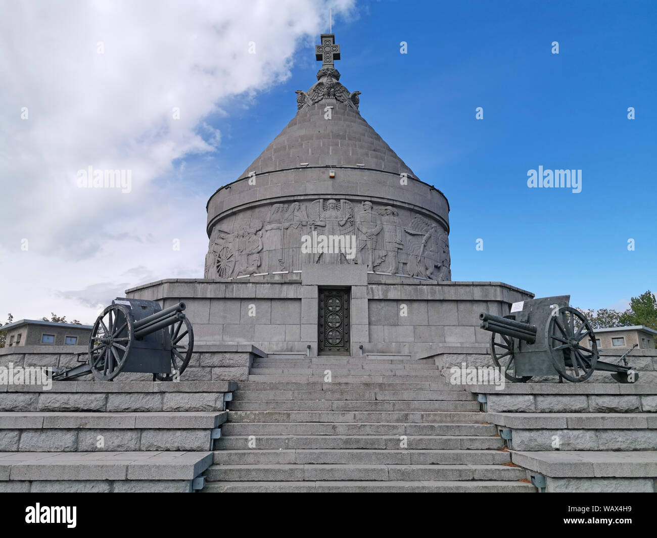 First World War Heros Mausoleum. The monument was built in the memory of  Romanian Army who blocks the German attacks. Stock Photo