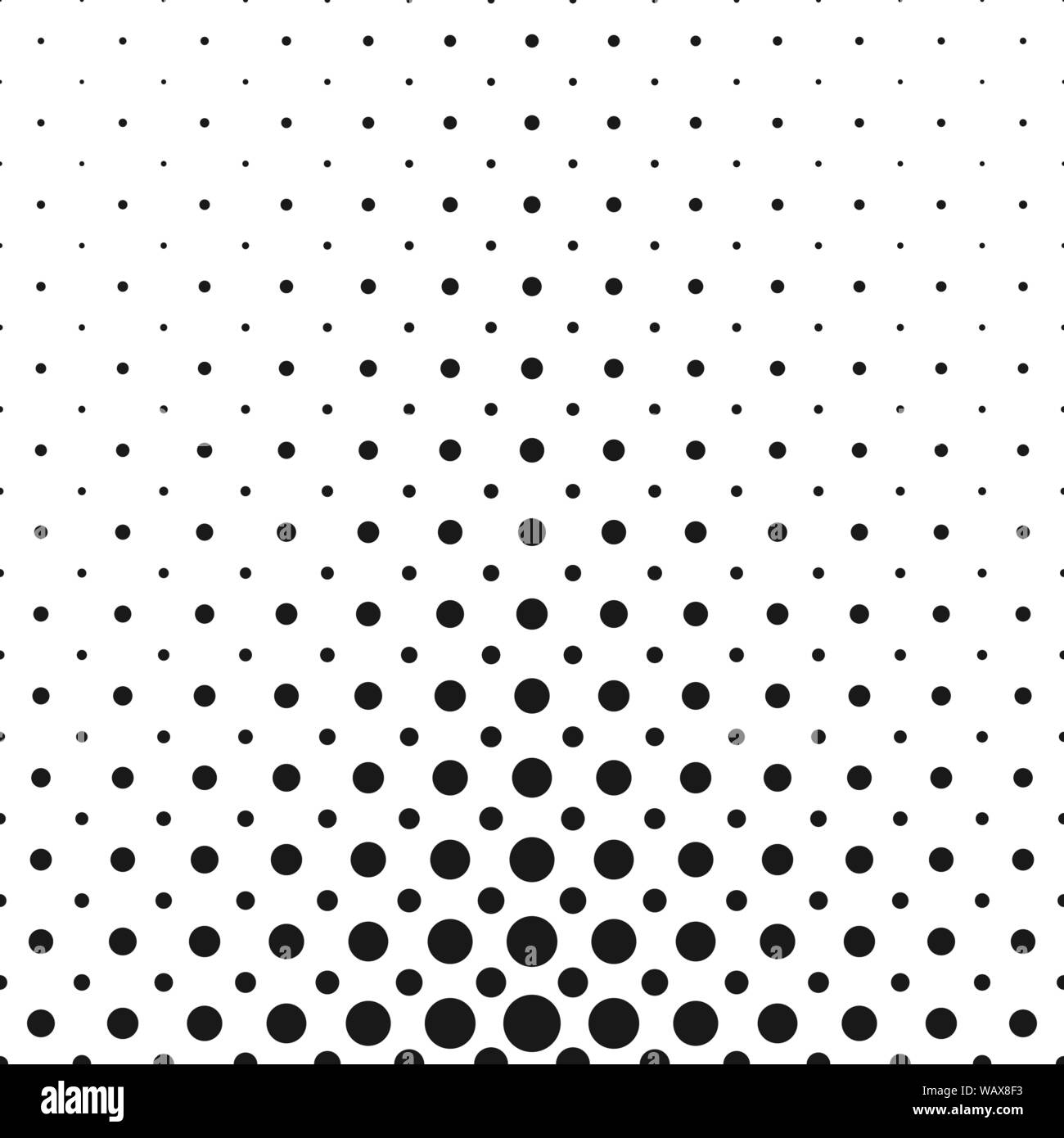 Monochrome abstract geometric halftone dot pattern background - vector ...