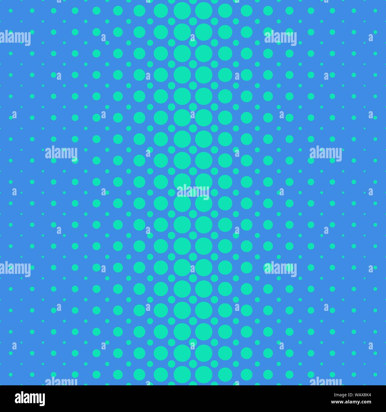 Blue abstract halftone circle pattern background - vector template ...