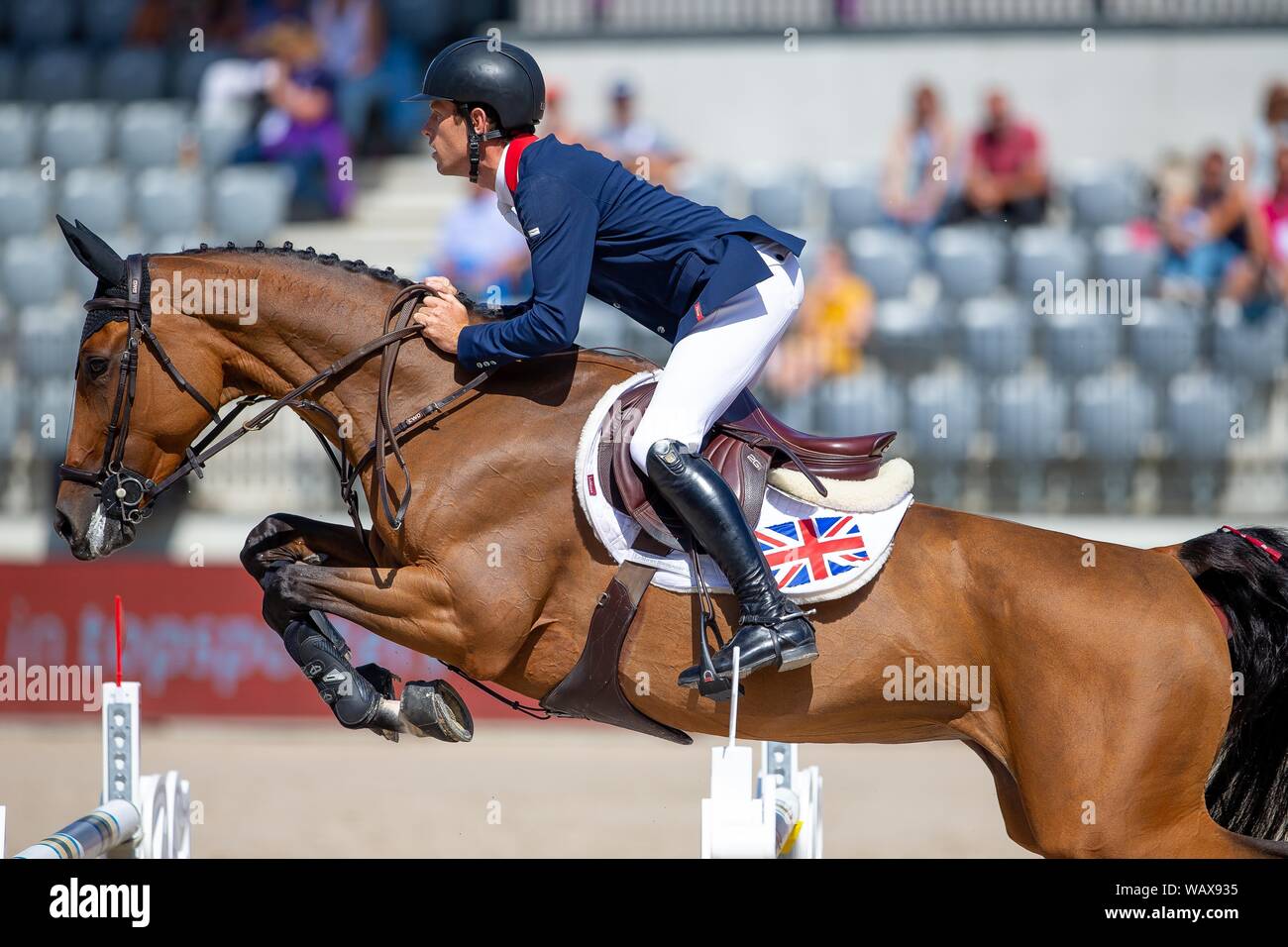 Rotterdam Netherlands 22 August 19 Scott Brash Gbr Riding Hello M Lady Into 26th Place Individually After The Second Qualifying Competition At The Longines Fei European Championships Showjumping Credit Elli Birch Sip Photo Agency Alamy Live Rotterdam Netherlands 22 August 19 Scott Brash Gbr Riding Hello M Lady Into 26th Place Individually After The Second Qualifying Competition At The Longines Fei European Championships Showjumping Credit Elli Birch Sip Photo Agency Alamy Live