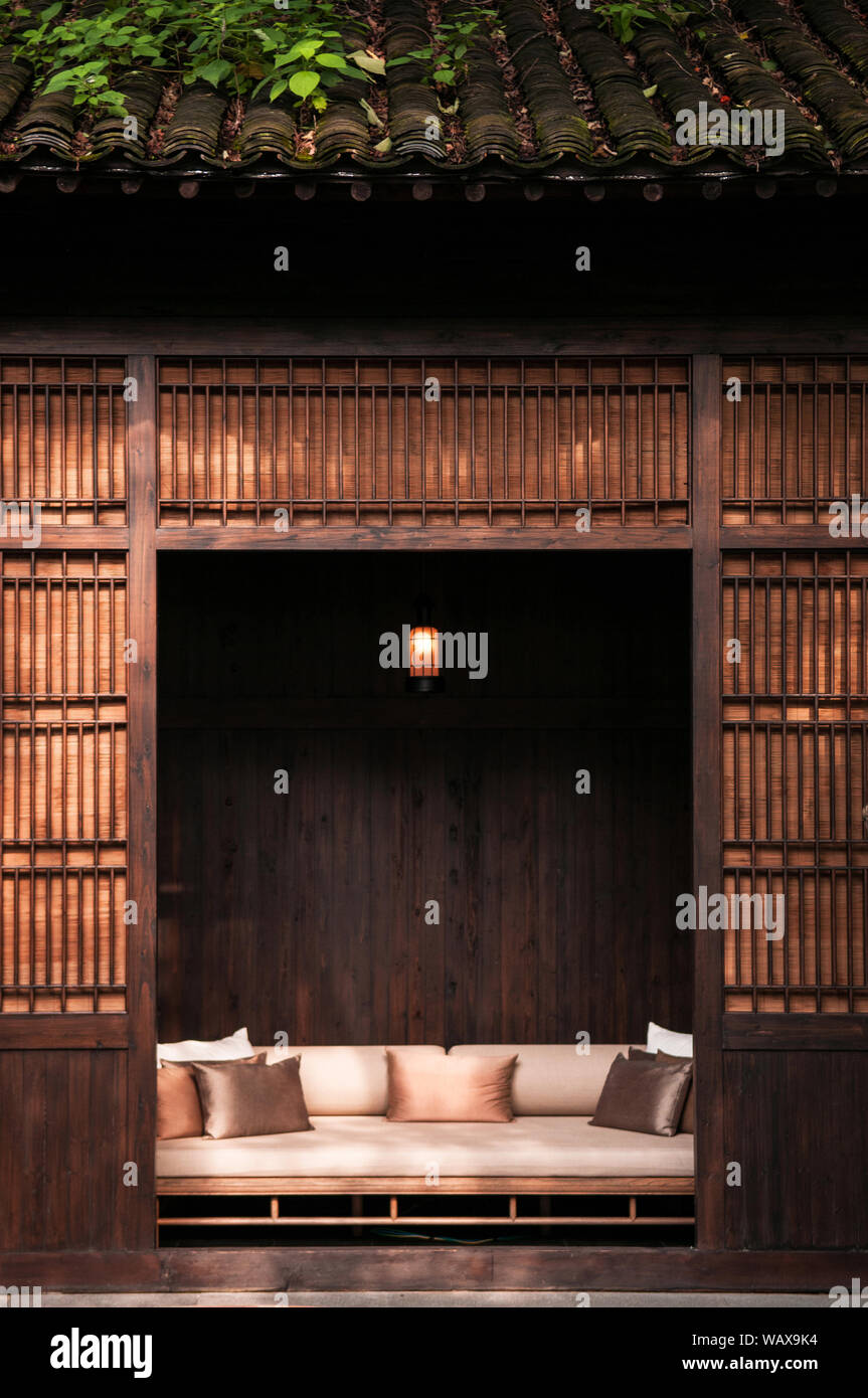 Aug 18 Hangzhou China Contemporary Chinese Style Sofa Couch