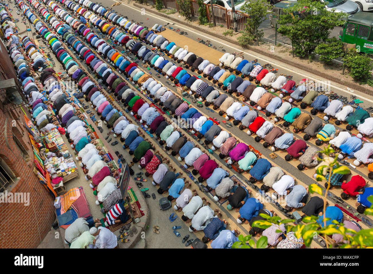 Bangladesh May 17, 2019 Muslims praying peacefully in Jummah namaj