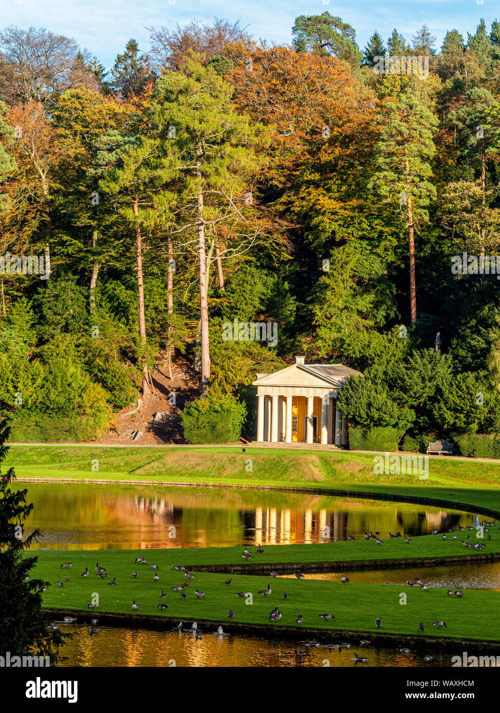Studley Royal Water Garden, North Yorkshire, UK Stock Photo Alamy
