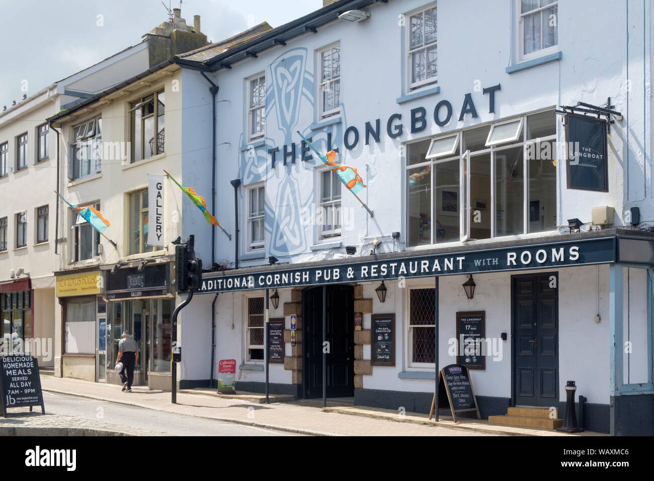 Around the cornish town of Penzance. the Longboat Pub with rooms Stock