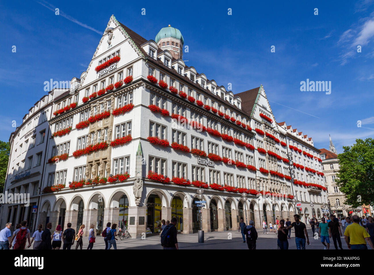 The Hirmer menswear clothing store in Munich, Bavaria, Germany. Stock Photo