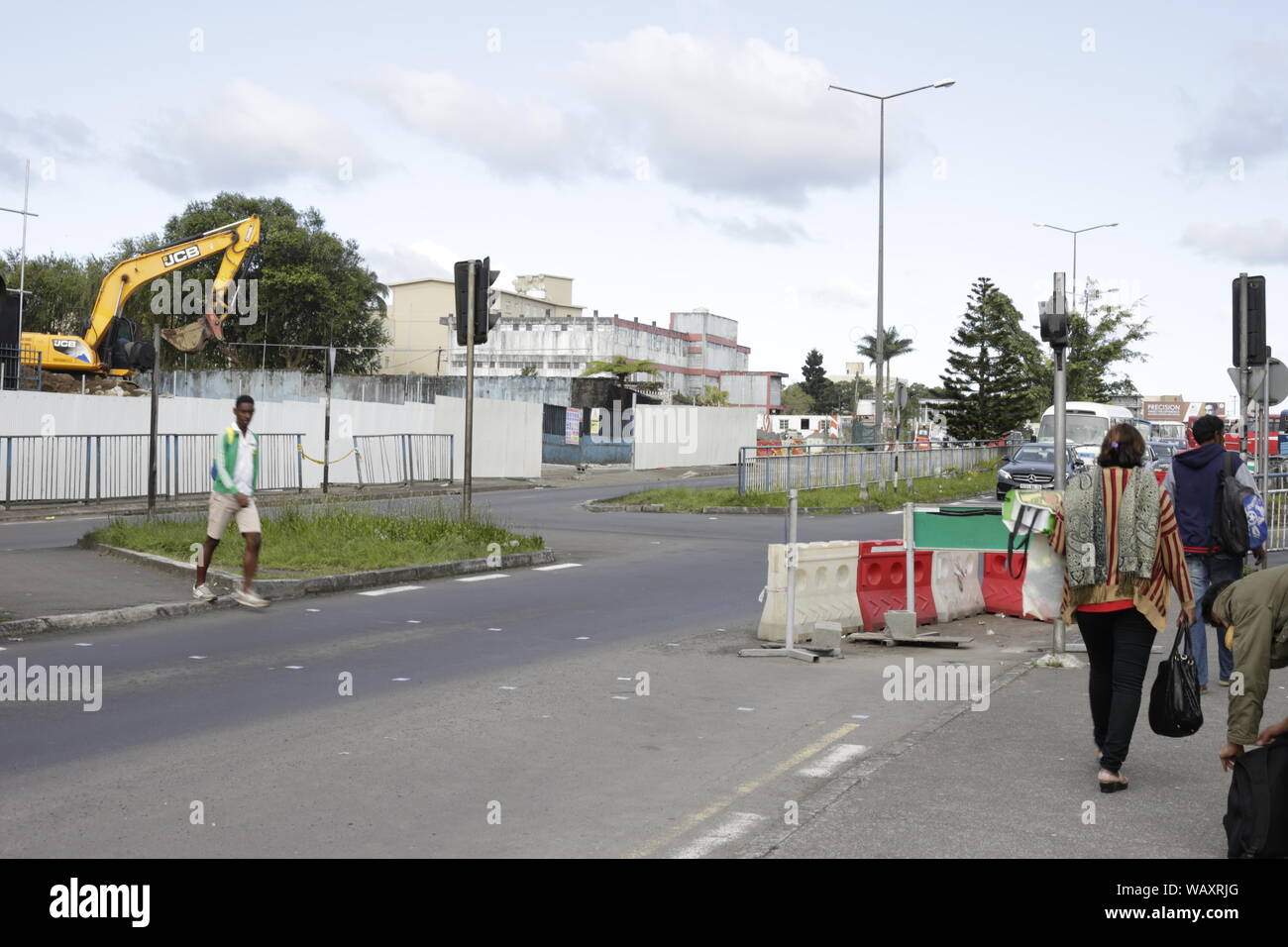 Curepipe (Mauritian Creole pronunciation: [kiːəpip]) also known as La Ville-Lumière Stock Photo