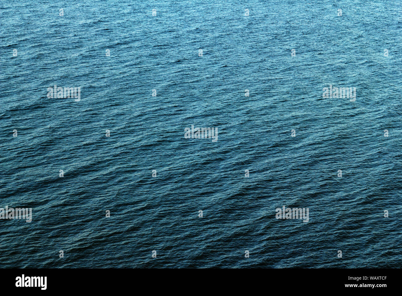 background waves surface blue and moving sea baltic sea bird's eye view Stock Photo