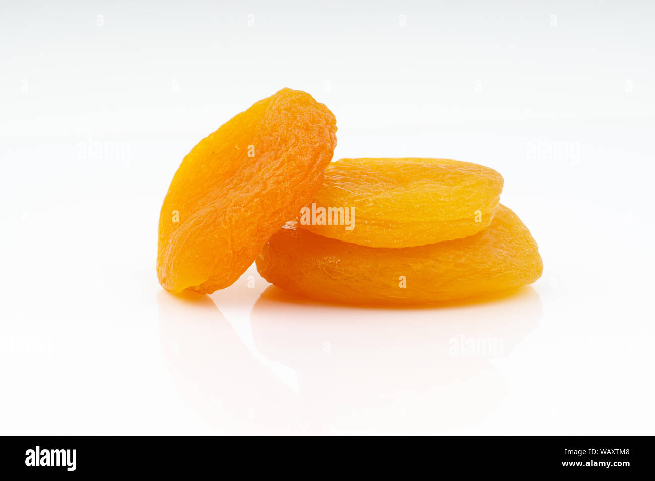 Dried apricot isolated on a white background Stock Photo