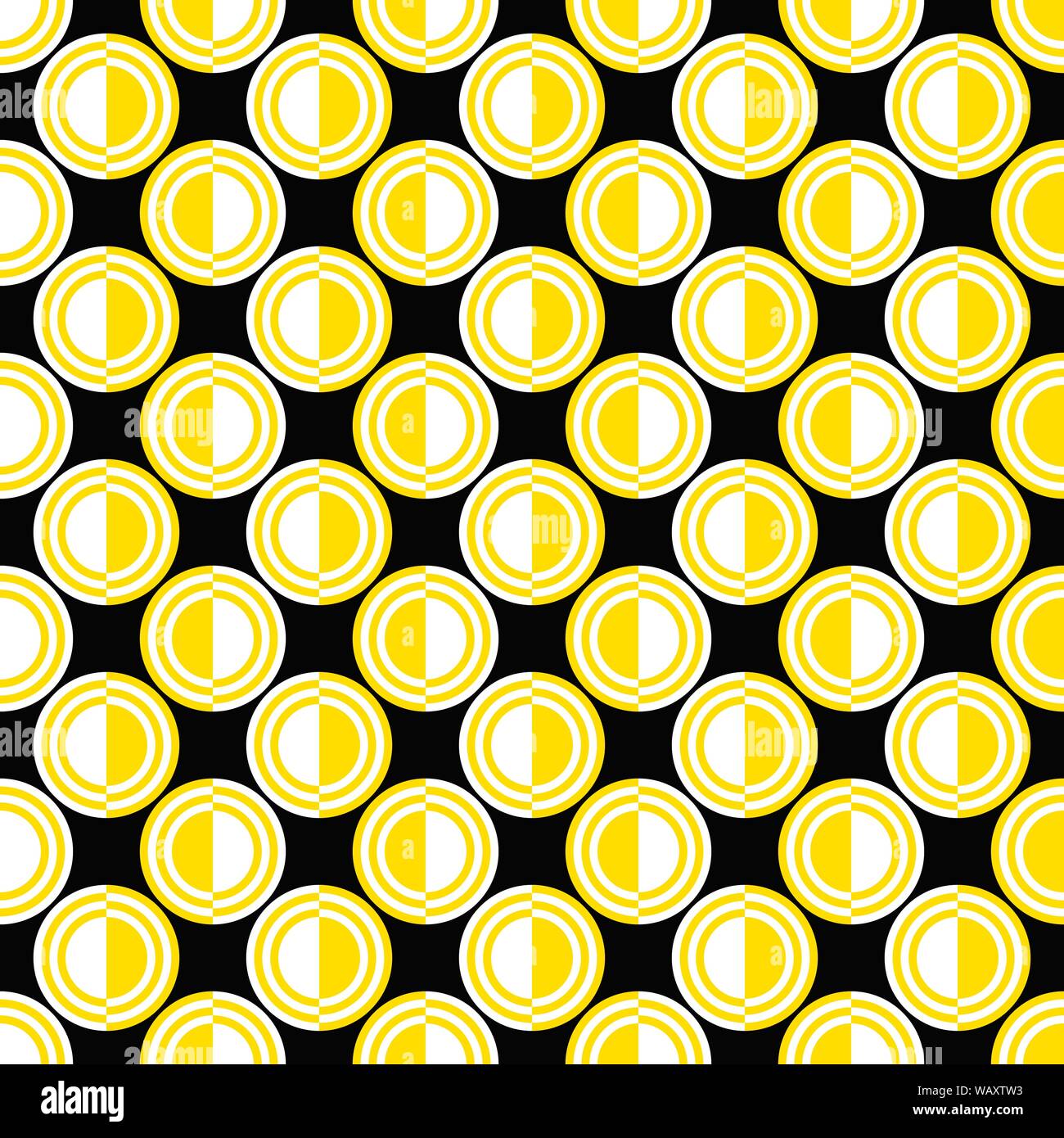 Abstract seamless pattern - vector circle background design Stock ...