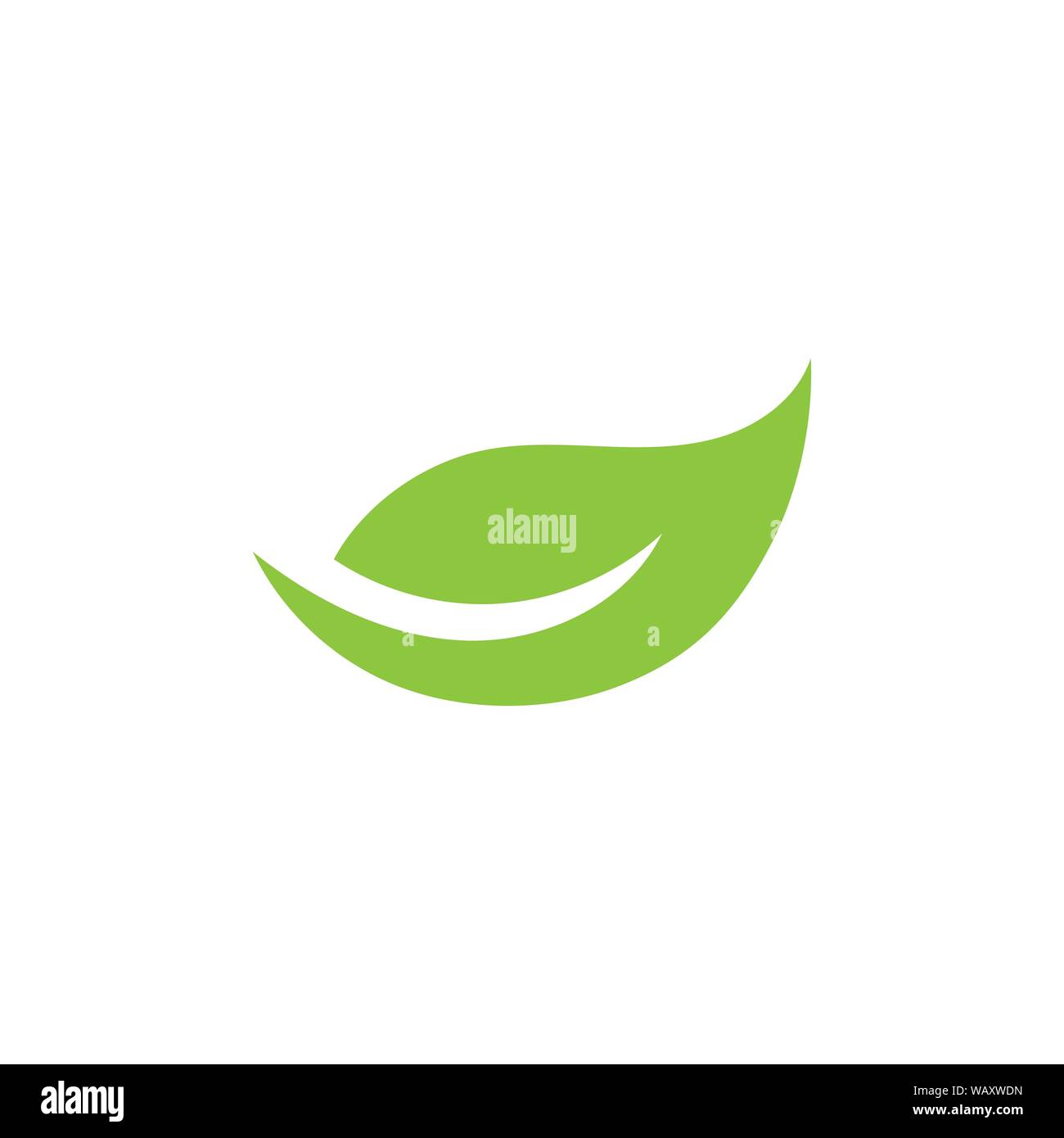 green leaf ecology nature element vector icon Stock Vector Image & Art ...