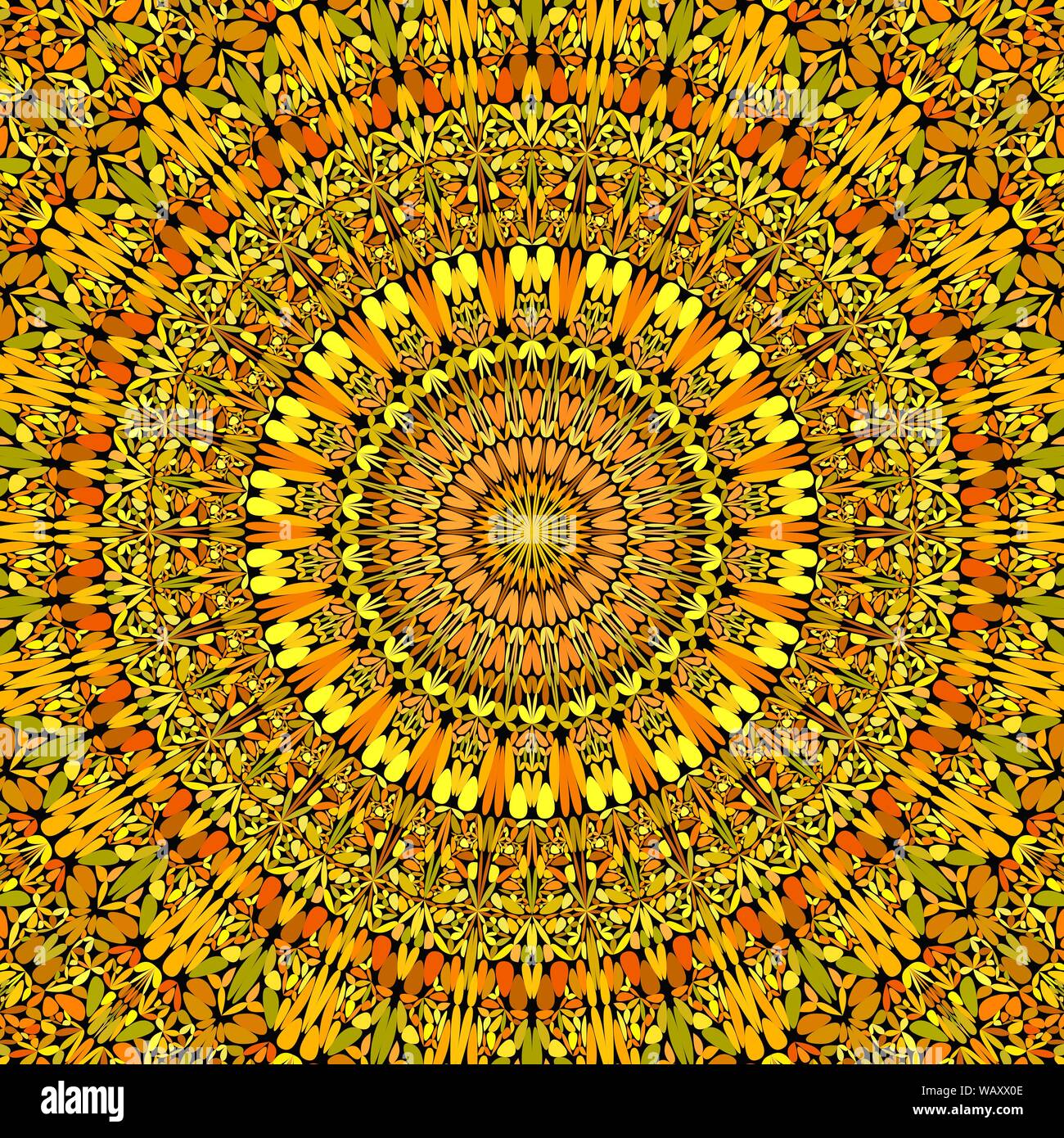 Abstract floral mandala background design - circular vector geometry ...