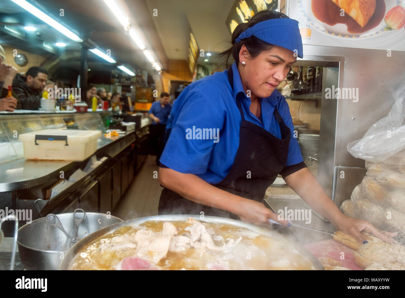 short order chef Stock Photo Alamy