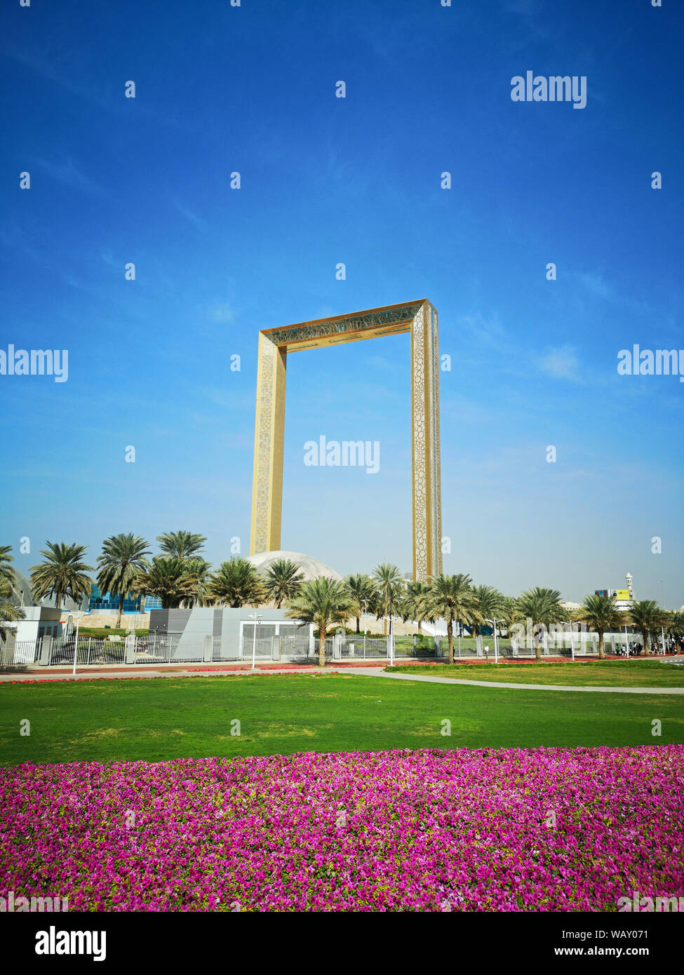 Dubai frame building at sunrise hires stock photography and images Alamy