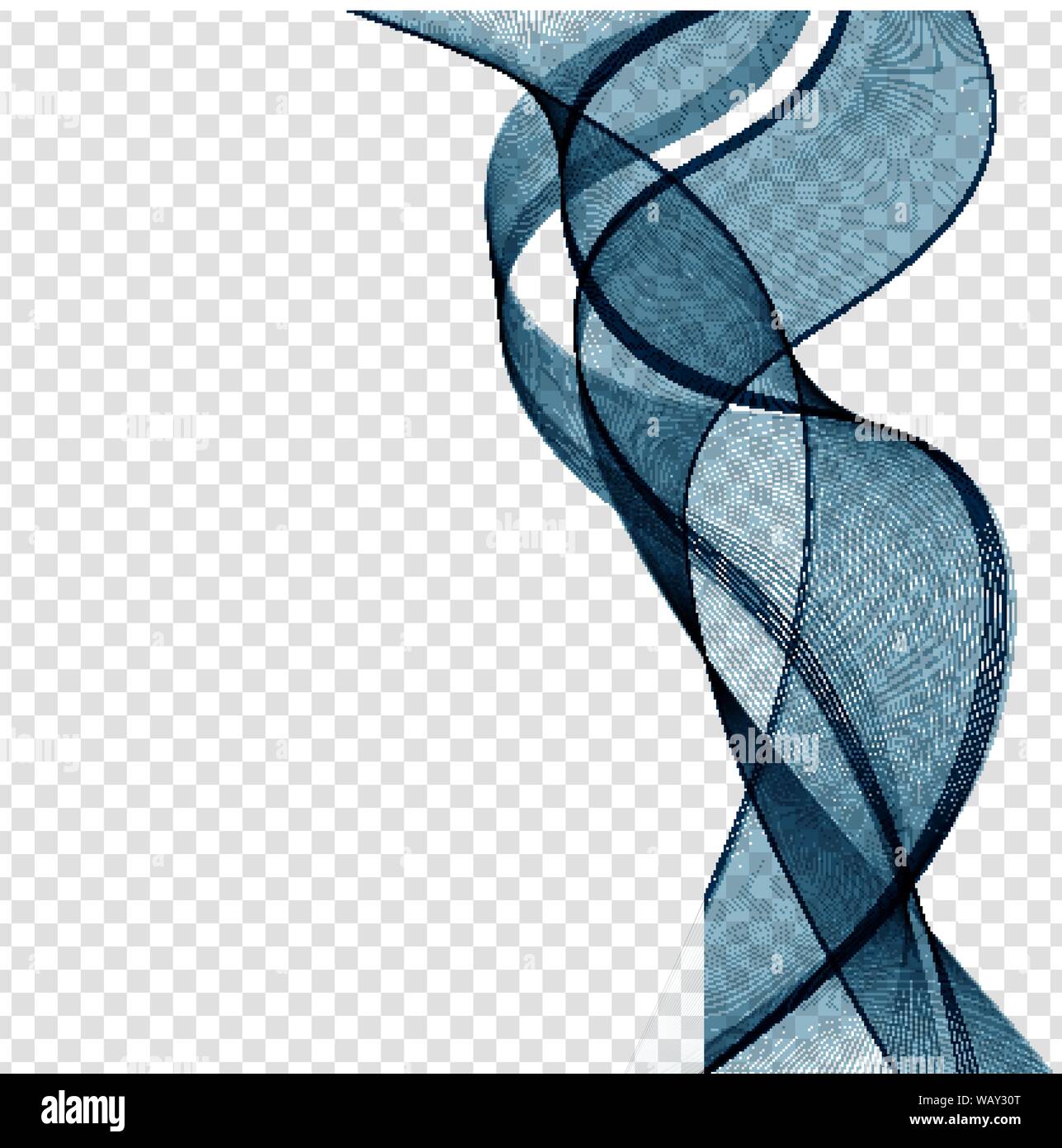 Abstract Blue Wave Vector Illustration Stock Vector Image & Art - Alamy