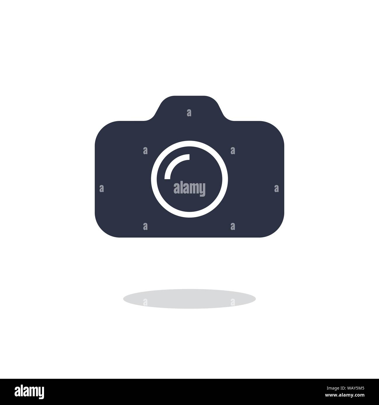 Camera icon in trendy flat style isolated on white background ca Stock ...