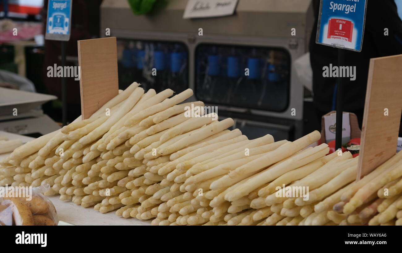 Asparagus for Sale Stock Photo