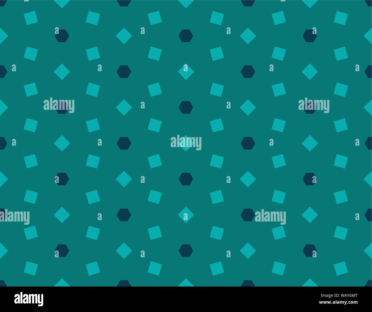 Vector seamless geometric pattern. Shaped dark blue hexagons and matt ...