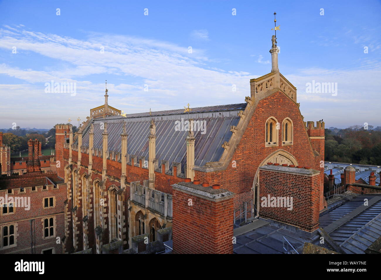 Great Hall, Rooftop Tour, Hampton Court Palace, East Molesey, Surrey, England, Great Britain, United Kingdom, UK, Europe Stock Photo