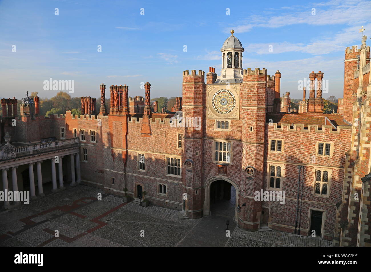 Clock Court and Anne Boleyn Tower, Rooftop Tour, Hampton Court Palace