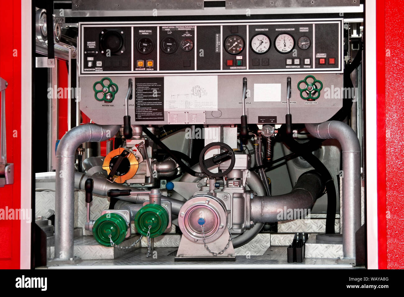 Fire pump pressure gauge hi-res stock photography and images - Alamy