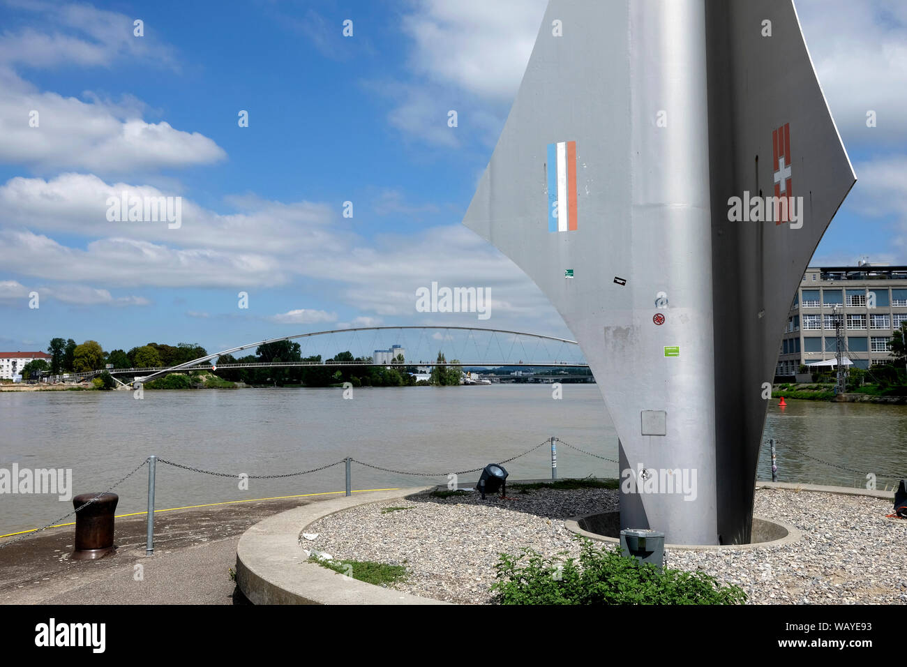 A View Of Dreilandereck A Monument In Basel It Marks The Three Point A View Of Dreilandereck A Monument In Basel It Marks The Three Point