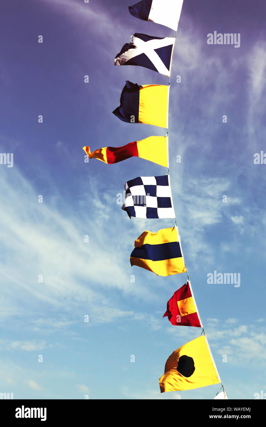 Marine signal flags hi-res stock photography and images - Alamy