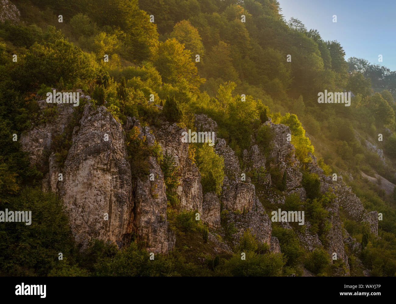 Fundatura Ponorului, also known as 'The palm of God', Sureanu Mountains, Romania Stock Photo