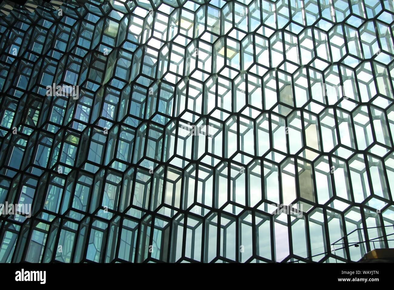 Wide closeup shot of rectangle cube shaped 3D windows Stock Photo - Alamy