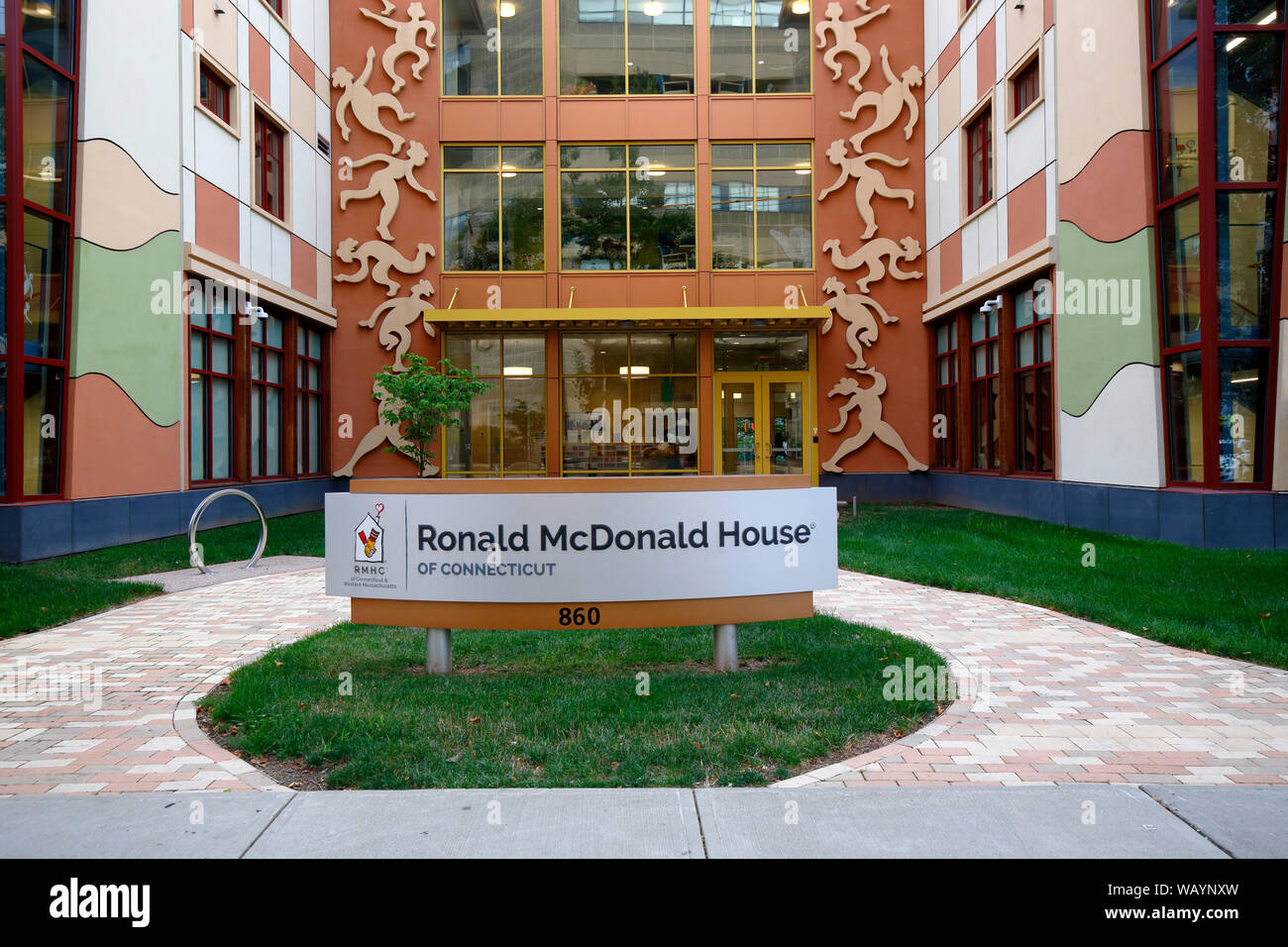 Ronald McDonald House of Connecticut, 860 Howard Avenue, New Haven, CT Stock Photo