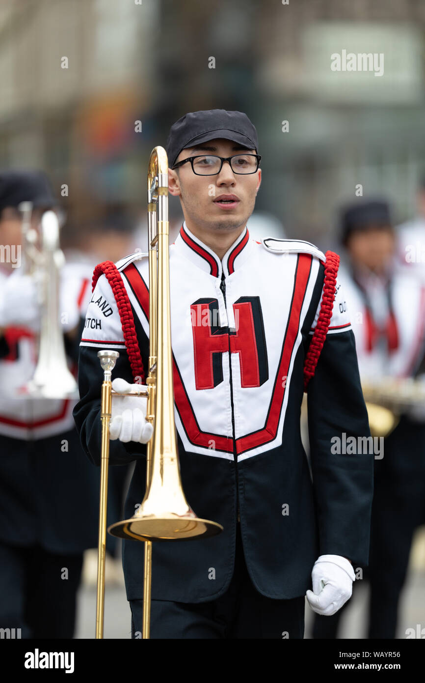 Holland, Michigan, USA May 11, 2019 Tulip Time Parade, Members of