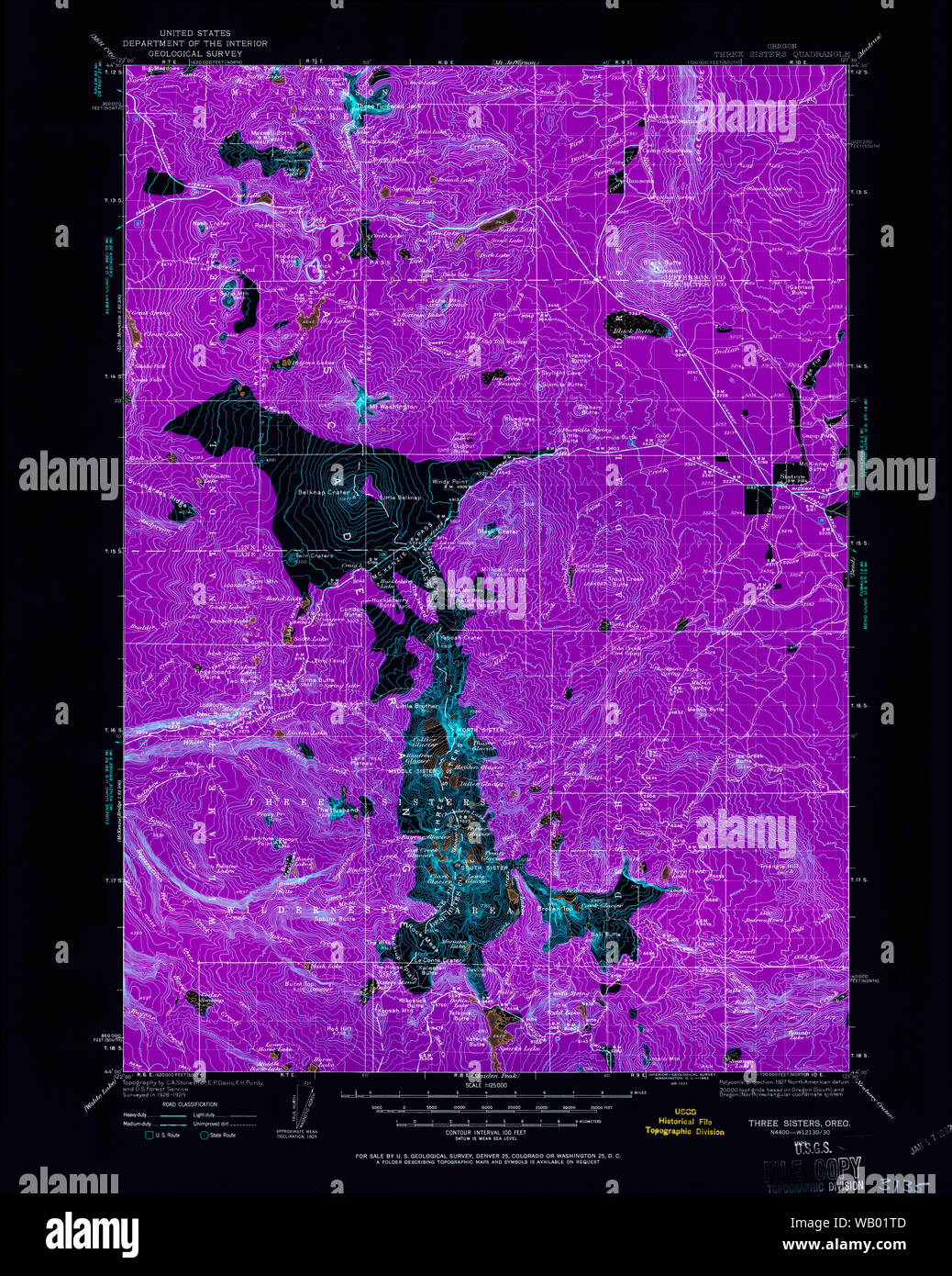 Map of sisters oregon hires stock photography and images Alamy